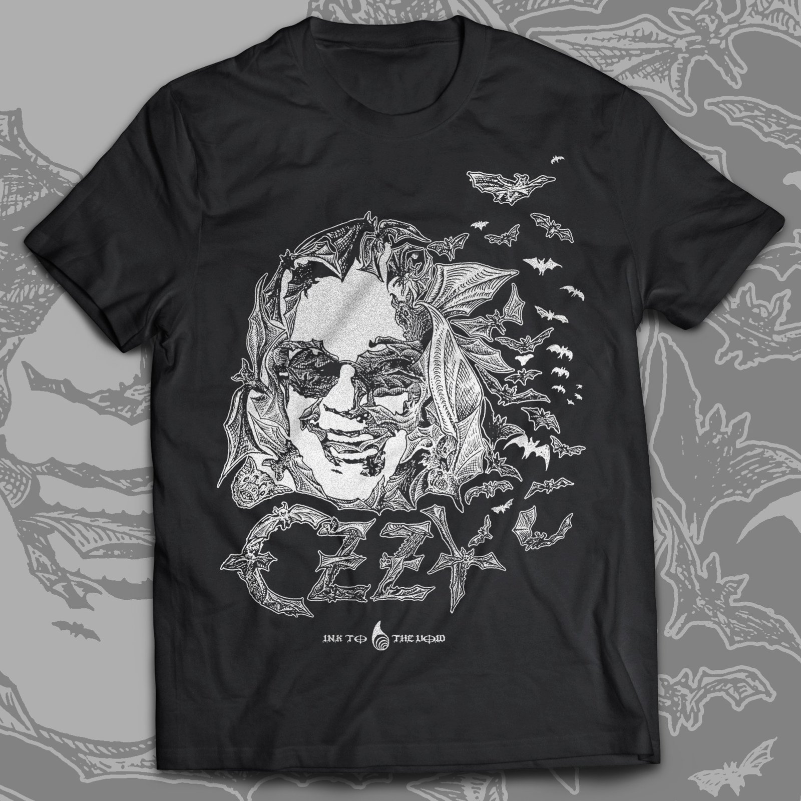 OZZY TRIBUTE - Bat (beige or black) | INK TO THE VOID